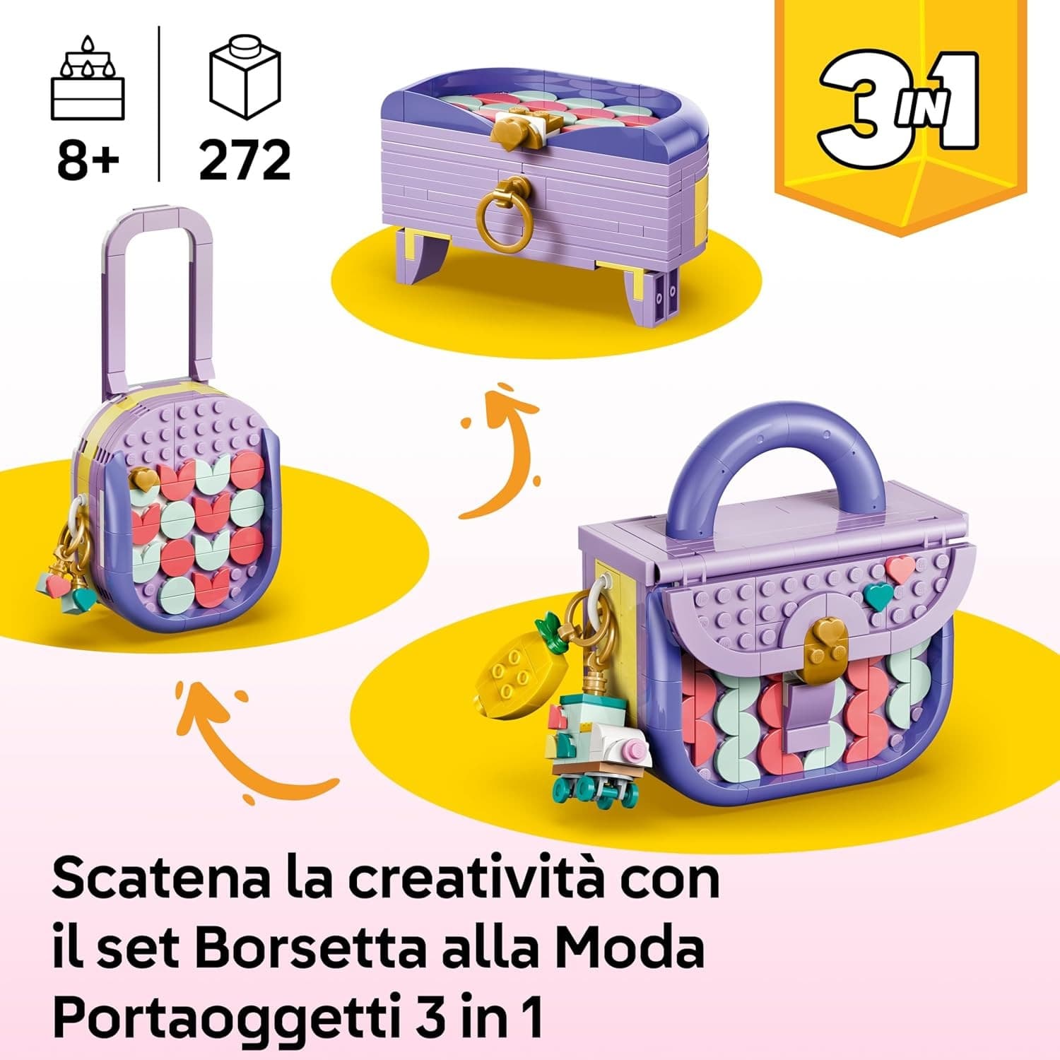 Lego Creator - 3 in 1 Borsetta alla Moda Portaoggetti 31391 in prodotto Centro Bimbo - Siderno, commercioVirtuoso.it