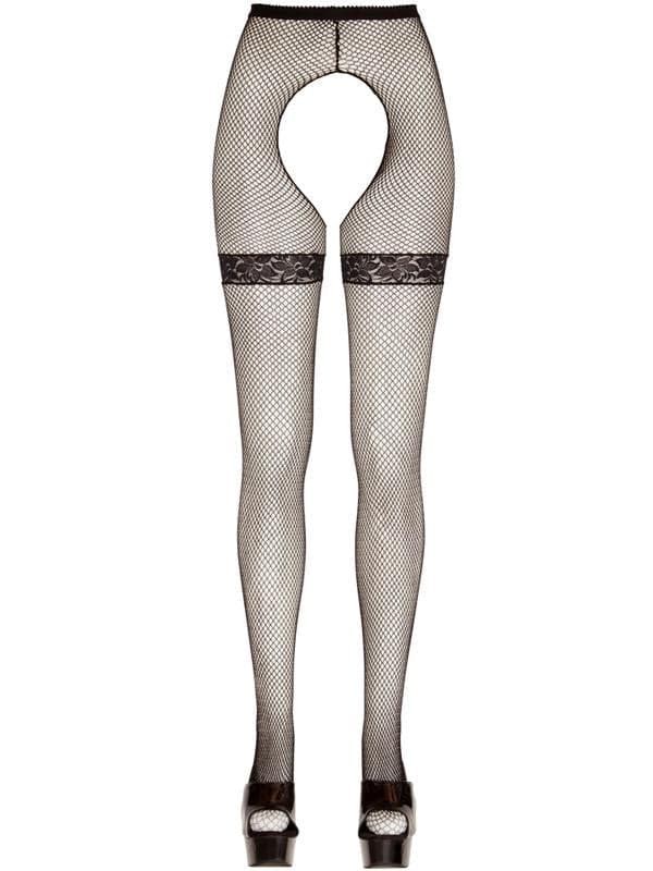 Collant Nero Pizzo Rete in Giarrettiere e reggicalze Mettimelo.it - Casoria, commercioVirtuoso.it