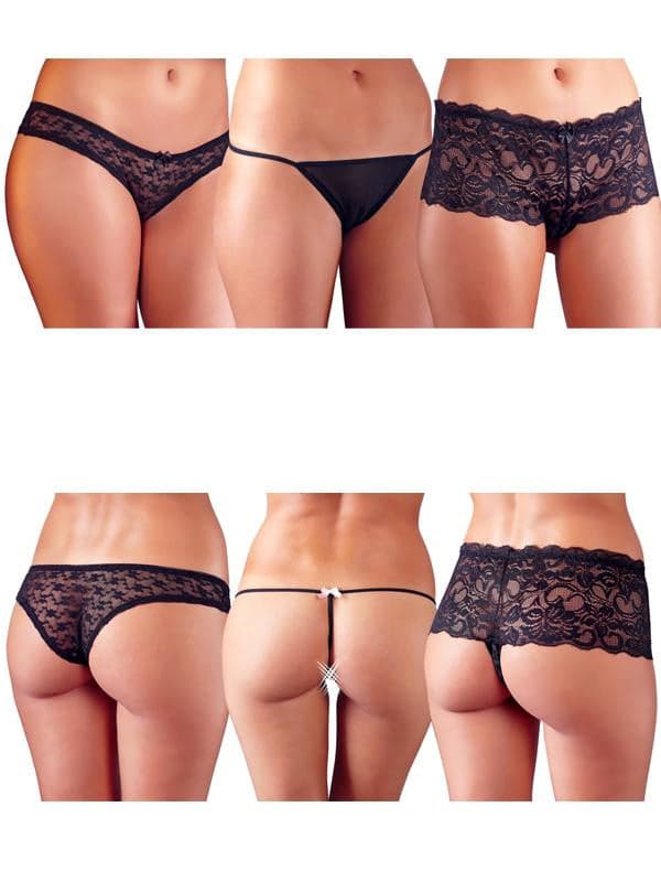 Set 3 Slip Nero in Accessori Mettimelo.it - Casoria, commercioVirtuoso.it