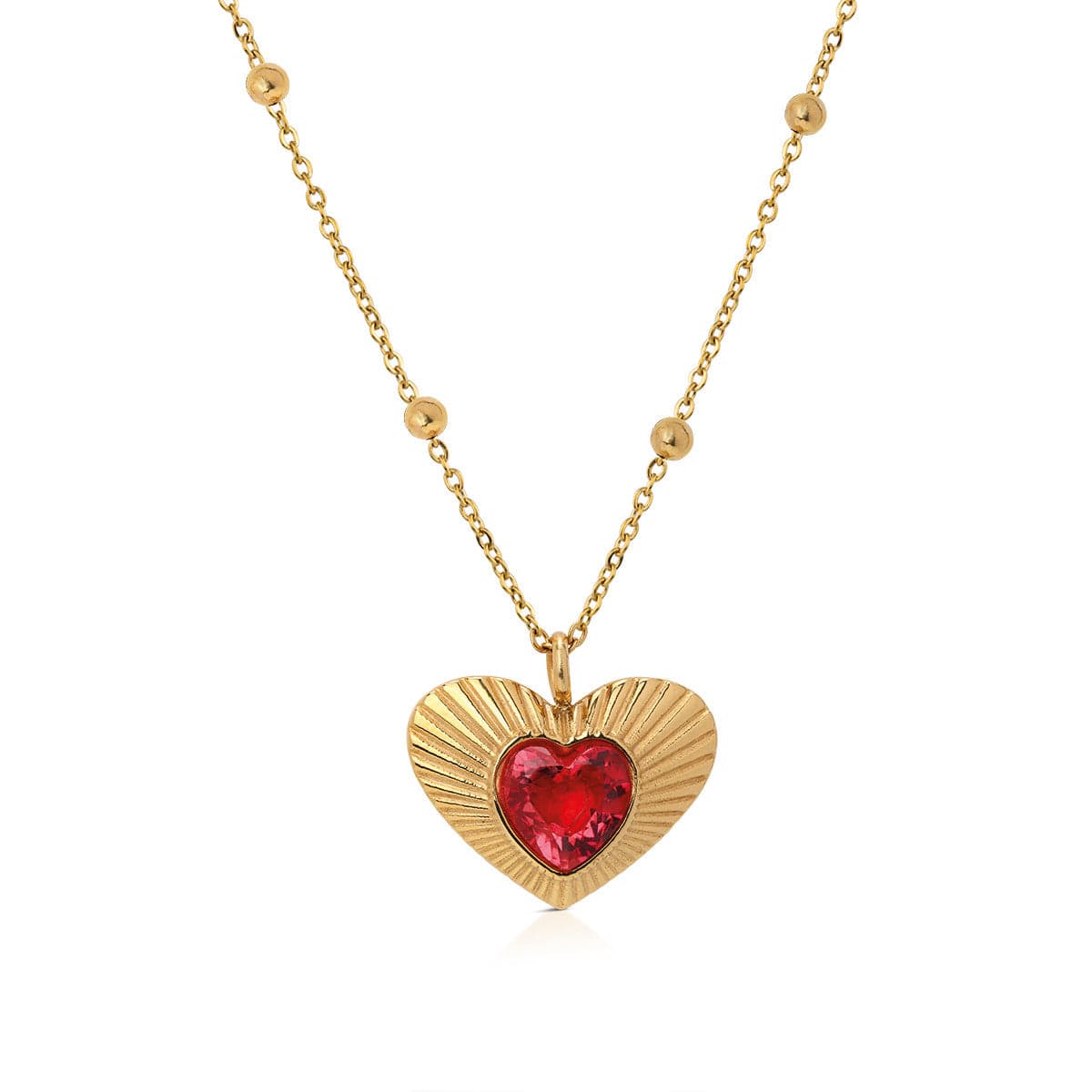 Ops Object - Collana pendente cuore con pietra BELOVED in Collane Alba Gioielli - Casoria, commercioVirtuoso.it