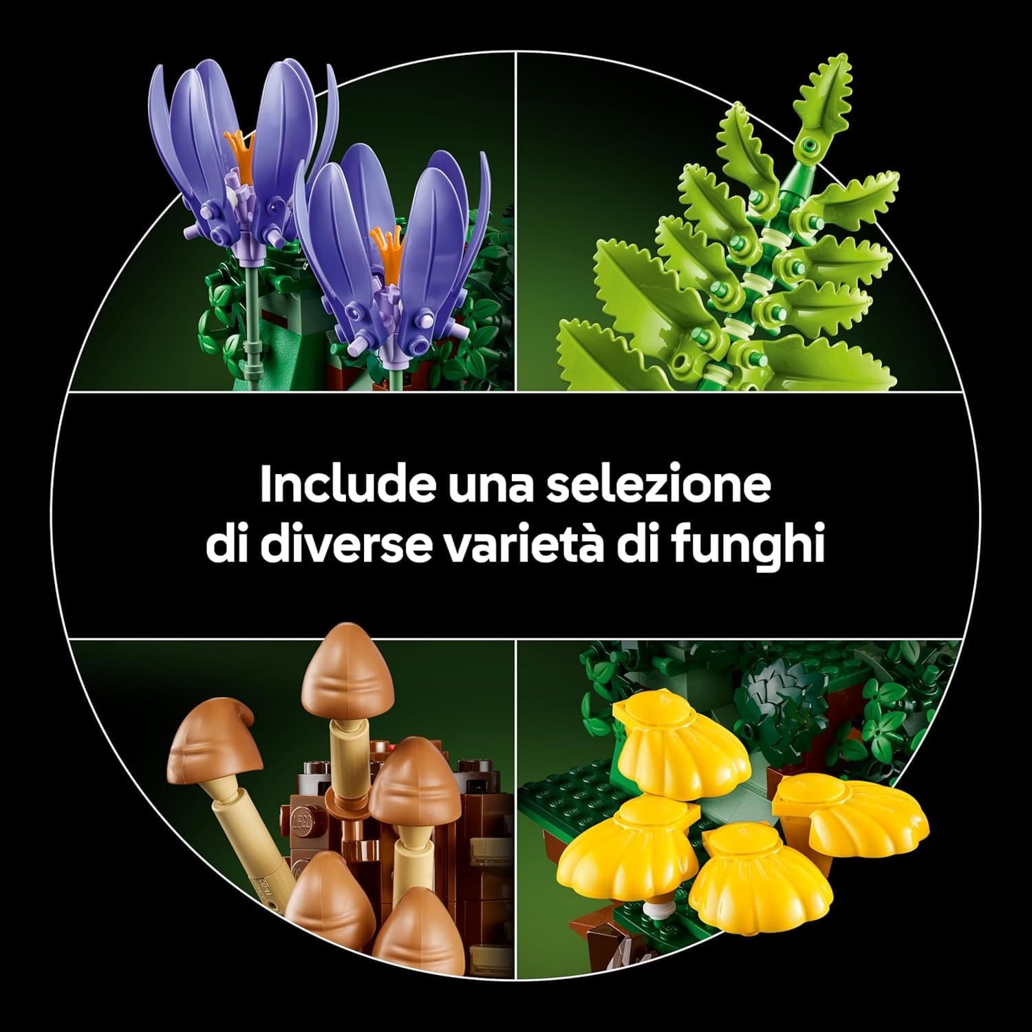 Lego Botanicals - Funghi del Bosco 11505 in prodotto Centro Bimbo - Siderno, commercioVirtuoso.it