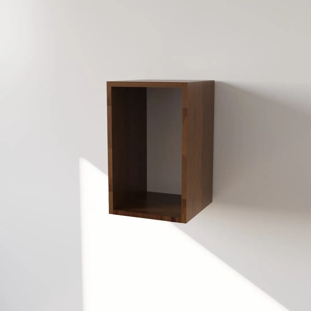 Pensile in Legno Nobilitato di Colore Noce con un Anta altezza 48 cm in prodotto Calandrelli - Napoli, commercioVirtuoso.it
