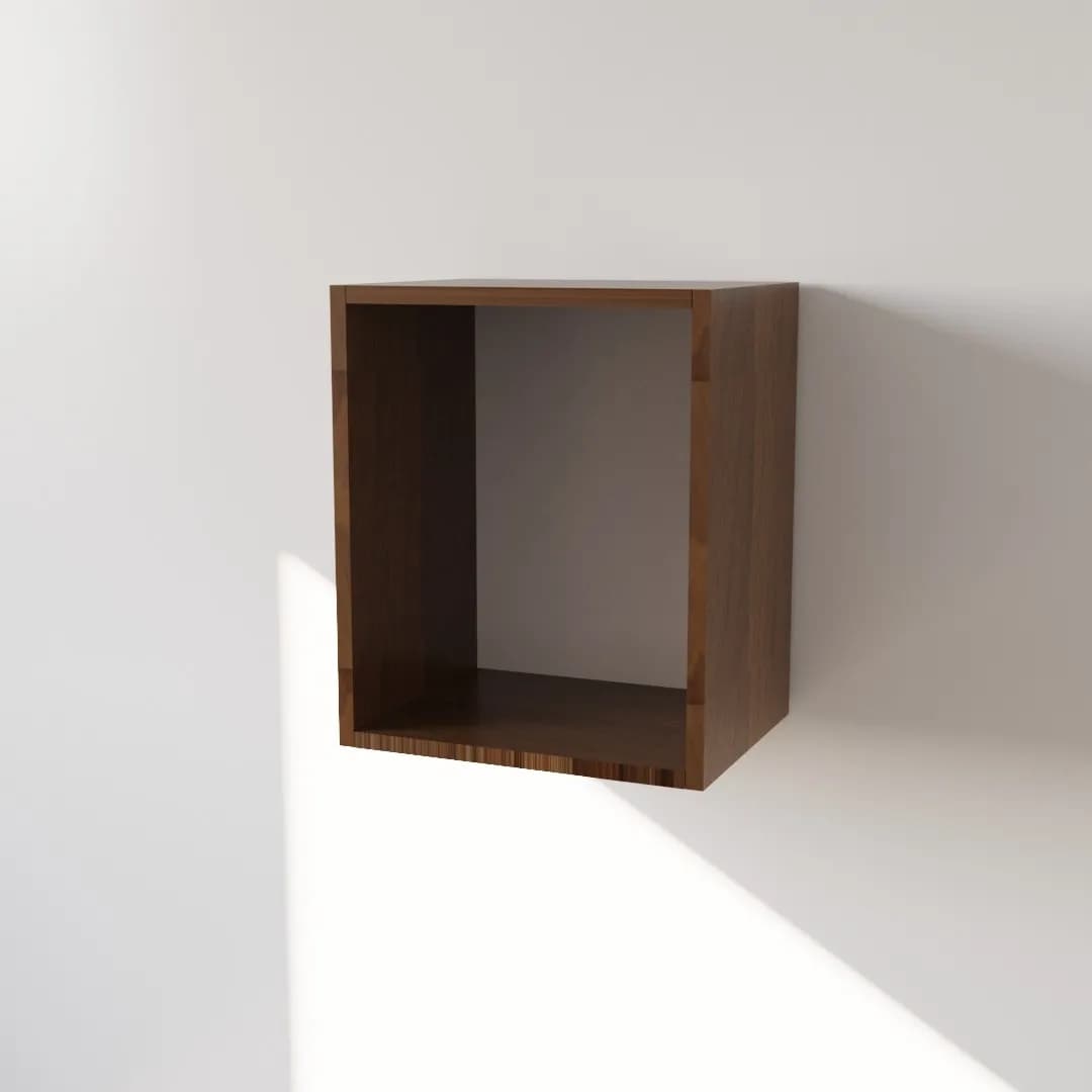 Pensile in Legno Nobilitato di Colore Noce con un Anta altezza 48 cm in prodotto Calandrelli - Napoli, commercioVirtuoso.it