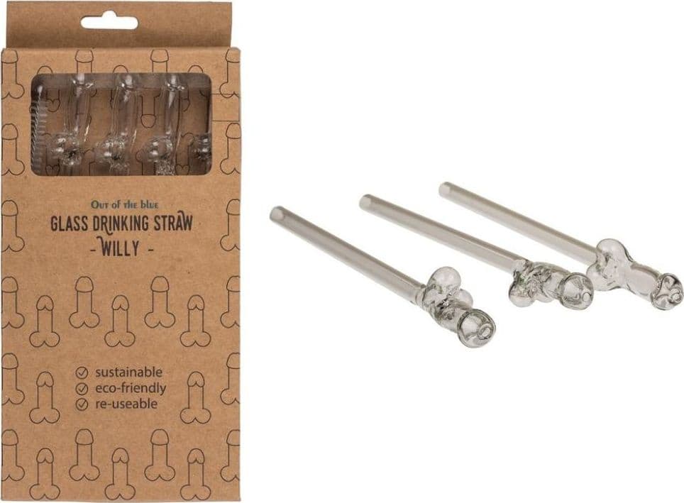 Cannucce di vetro sexy party idea regalo addio al nubilato 4 pz