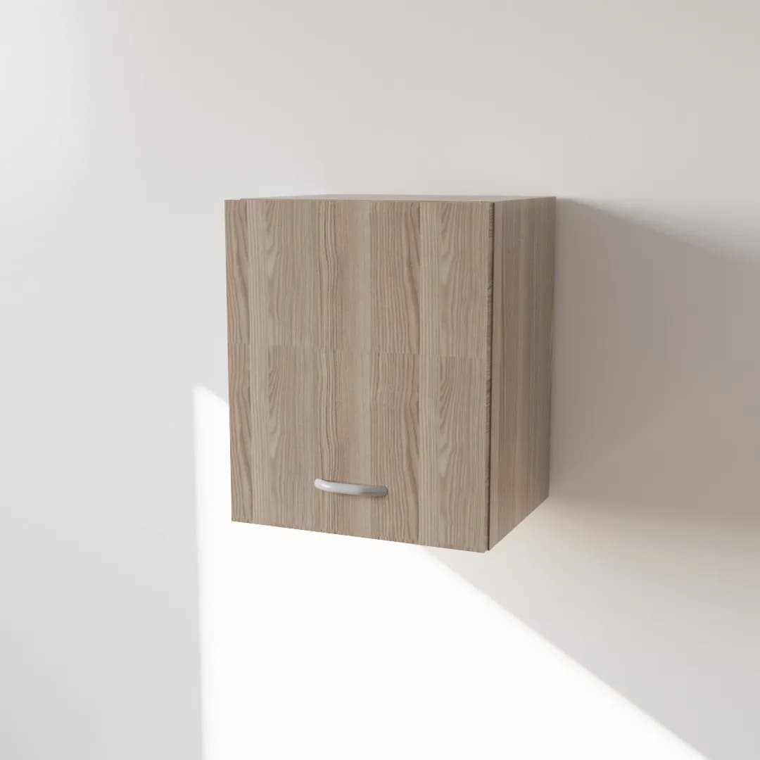 Pensile in Legno Nobilitato di Colore Olmo con un Anta altezza 48 cm in prodotto Calandrelli - Napoli, commercioVirtuoso.it