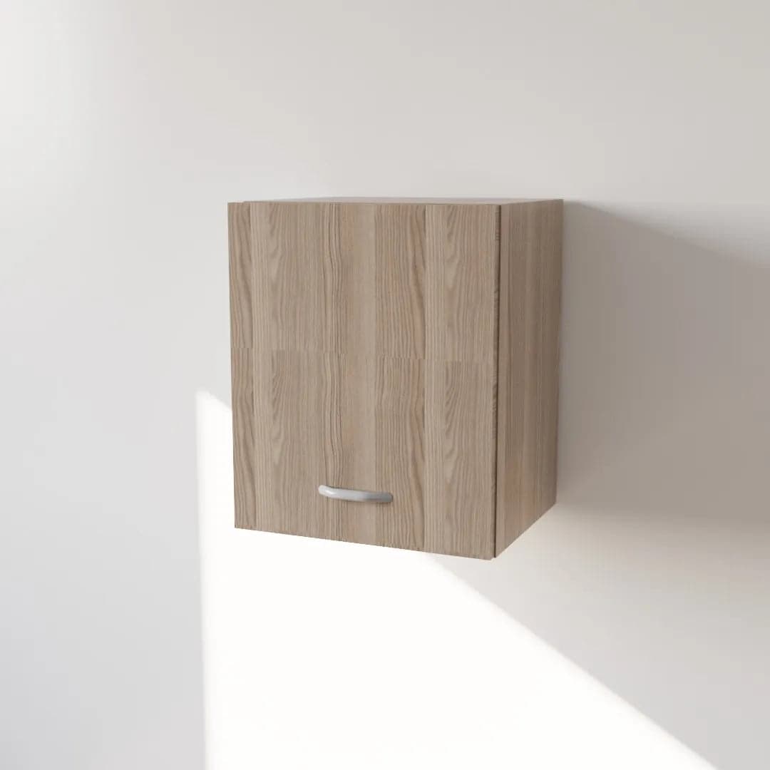 Pensile in Legno Nobilitato di Colore Olmo con un Anta altezza 48 cm in prodotto Calandrelli - Napoli, commercioVirtuoso.it