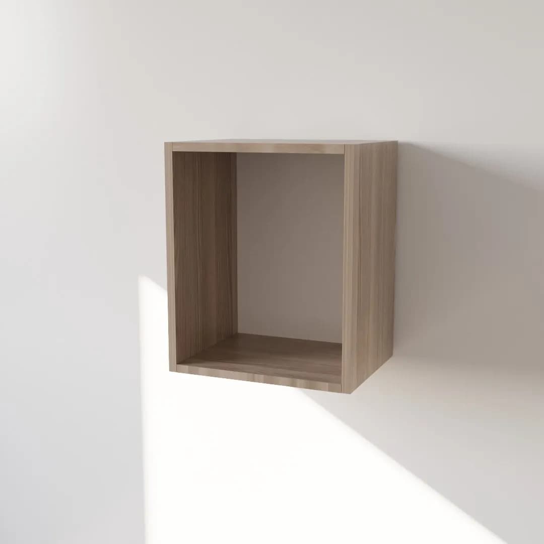 Pensile in Legno Nobilitato di Colore Olmo con un Anta altezza 48 cm in prodotto Calandrelli - Napoli, commercioVirtuoso.it