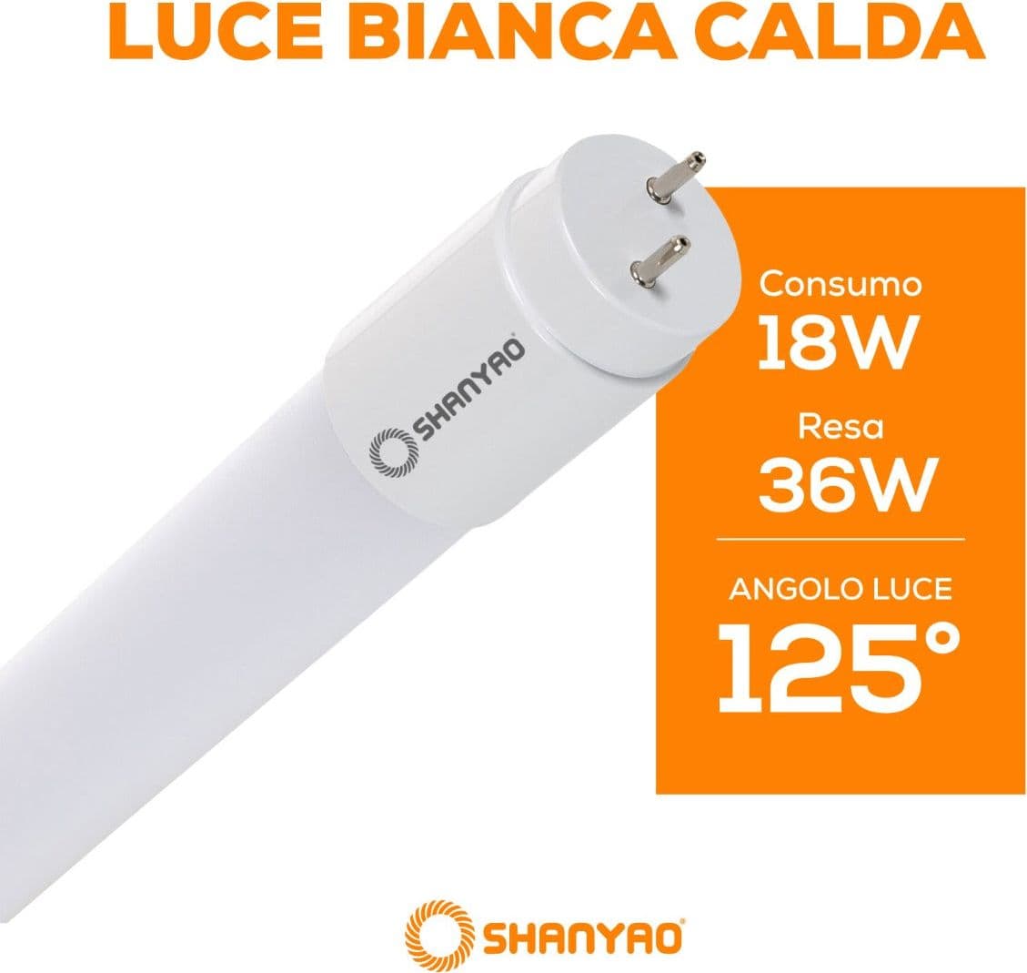 SHANYAO - TUBO ESSENTIAL T8 G13 120CM 18W LC in Tubi per idropulitrici Stockdoc - Terni, commercioVirtuoso.it