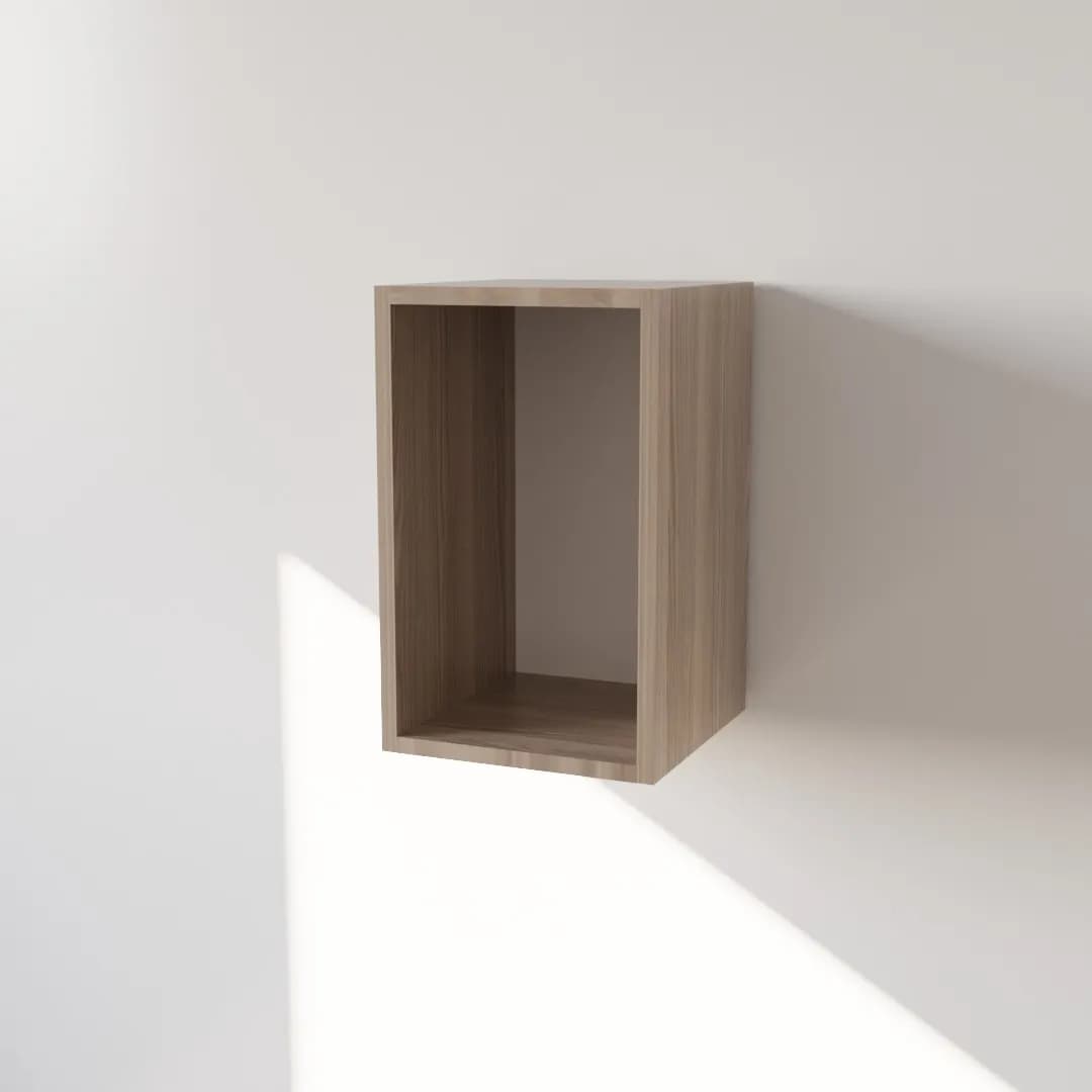Pensile in Legno Nobilitato di Colore Olmo con un Anta altezza 48 cm in prodotto Calandrelli - Napoli, commercioVirtuoso.it