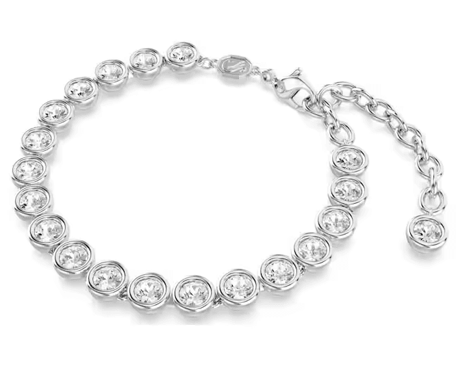 SWAROVSKI  -  Bracciale Imber Tennis Taglio tondo, Bianco, Placcato rodio in Bracciali Alba Gioielli - Casoria, commercioVirtuoso.it