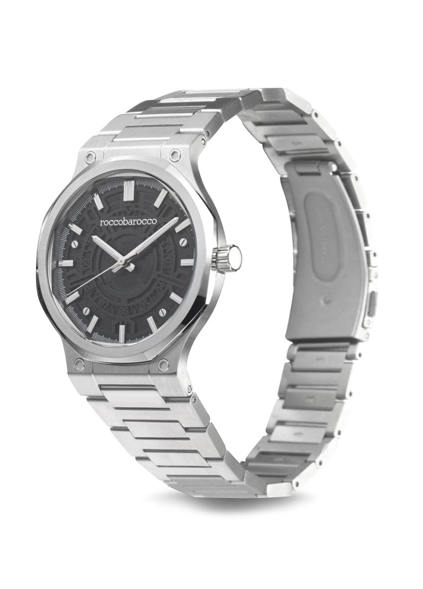 Roccobarocco Orologio - Hypnotic – Uomo Design Acciaio Argento Nero in Orologi da polso Alba Gioielli - Casoria, commercioVirtuoso.it