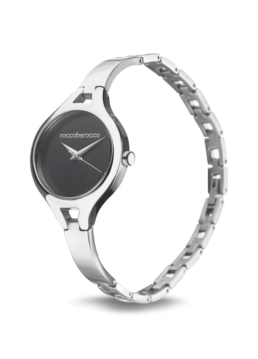 Roccobarocco  Orologio e Bracciale Kit Donna Fine Design Acciaio Argento in Orologi da polso Alba Gioielli - Casoria, commercioVirtuoso.it