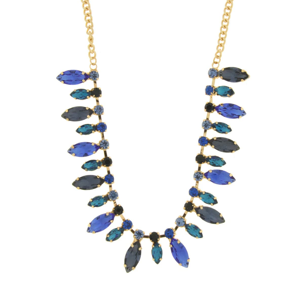BYSIMON  - Collana in Metallo con cristalli nelle sfumature del blu in Collane Alba Gioielli - Casoria, commercioVirtuoso.it