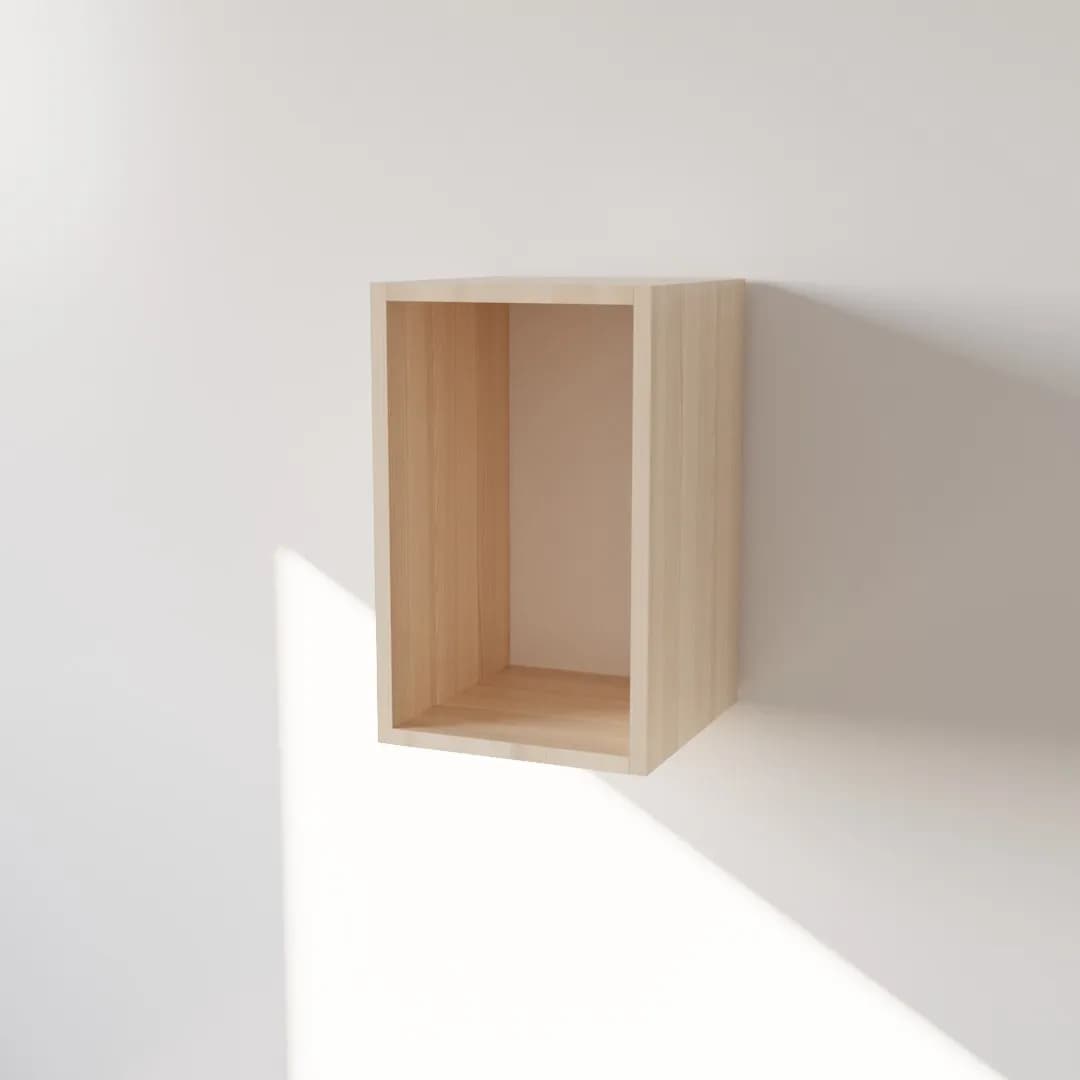 Pensile in Legno Nobilitato di Colore Rovere con un Anta altezza 48 cm in prodotto Calandrelli - Napoli, commercioVirtuoso.it