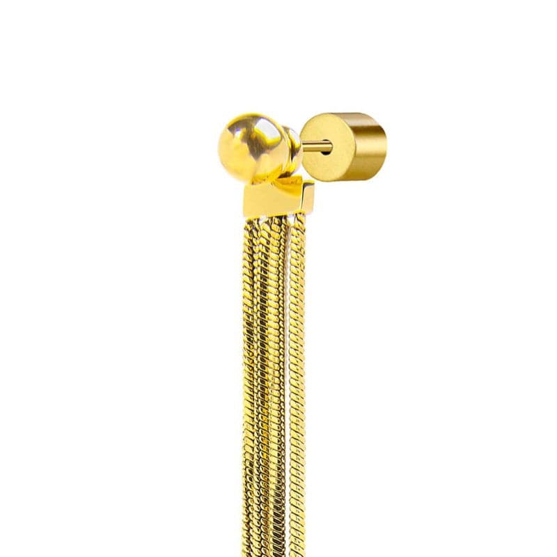 Marlù   Orecchino pendente con catene snake quadrate in Orecchini Alba Gioielli - Casoria, commercioVirtuoso.it