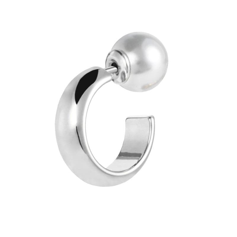 Marlù   Orecchino a lobo a cerchietto 1,5cm con chiusura perla in Orecchini Alba Gioielli - Casoria, commercioVirtuoso.it