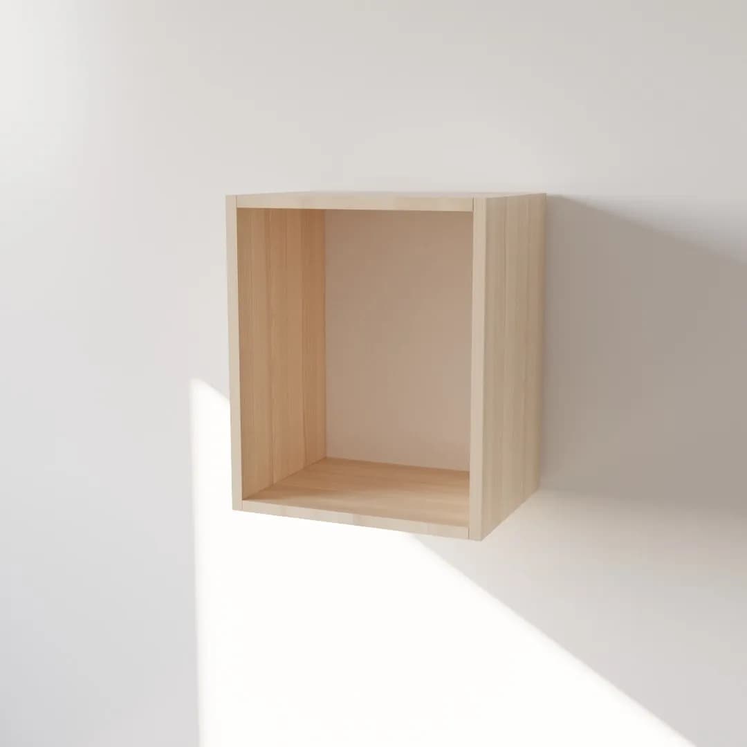 Pensile in Legno Nobilitato di Colore Rovere con un Anta altezza 48 cm in prodotto Calandrelli - Napoli, commercioVirtuoso.it