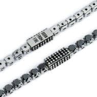Marlù   Bracciale catena tennis con zirconi neri 4mm in Bracciali Alba Gioielli - Casoria, commercioVirtuoso.it