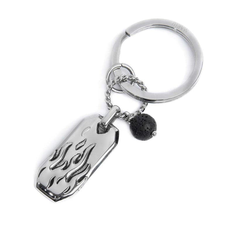 Marlù   Portachiavi con fiamme e pendente con pietra lavica in Donna Alba Gioielli - Casoria, commercioVirtuoso.it