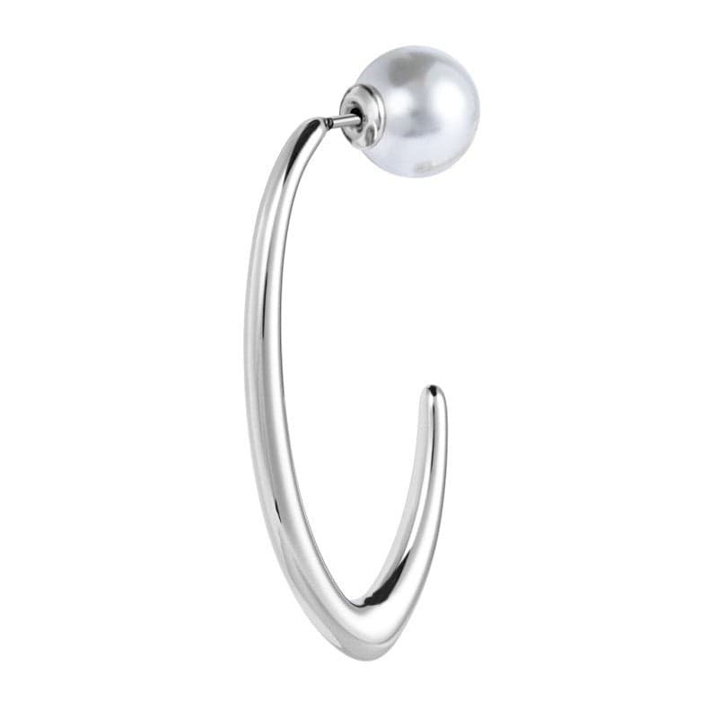 Marlù Orecchino a lobo ovale con chiusura perla in Orecchini Alba Gioielli - Casoria, commercioVirtuoso.it