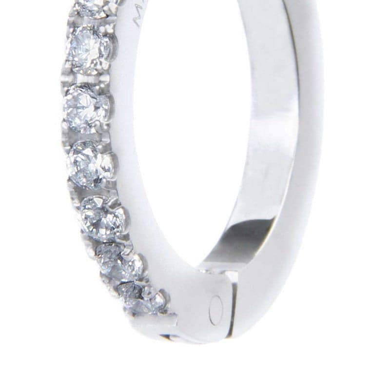 Marlù   Orecchino a cerchio 1,6cm con zirconi in Orecchini Alba Gioielli - Casoria, commercioVirtuoso.it
