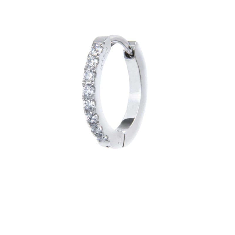 Marlù   Orecchino a cerchio 1,6cm con zirconi