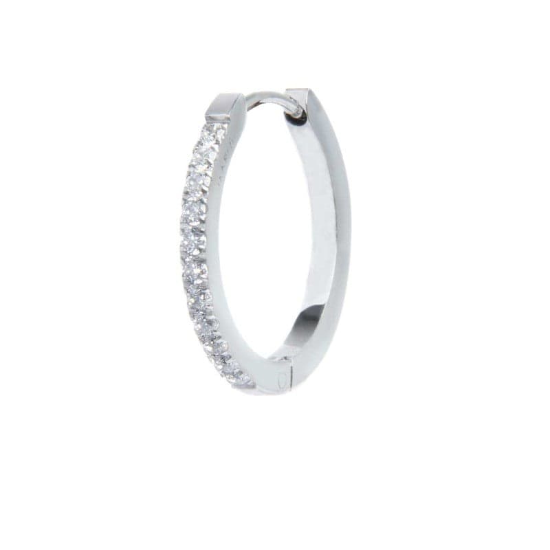 Marlù   Orecchino a cerchio 2cm con zirconi