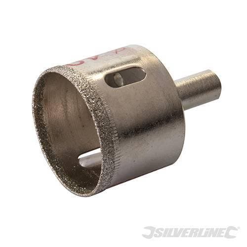 Sega a tazza diamantata per forare piastrelle , vetro, marmo, ardesia e gres porcellanato varie mis. - 24