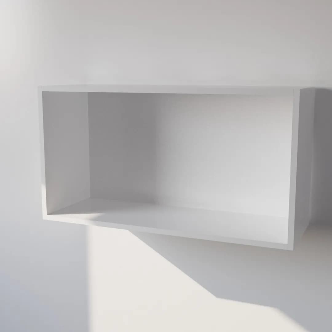 Pensile in Legno Nobilitato di Colore Bianco con Ante altezza 48 cm in prodotto Calandrelli - Napoli, commercioVirtuoso.it
