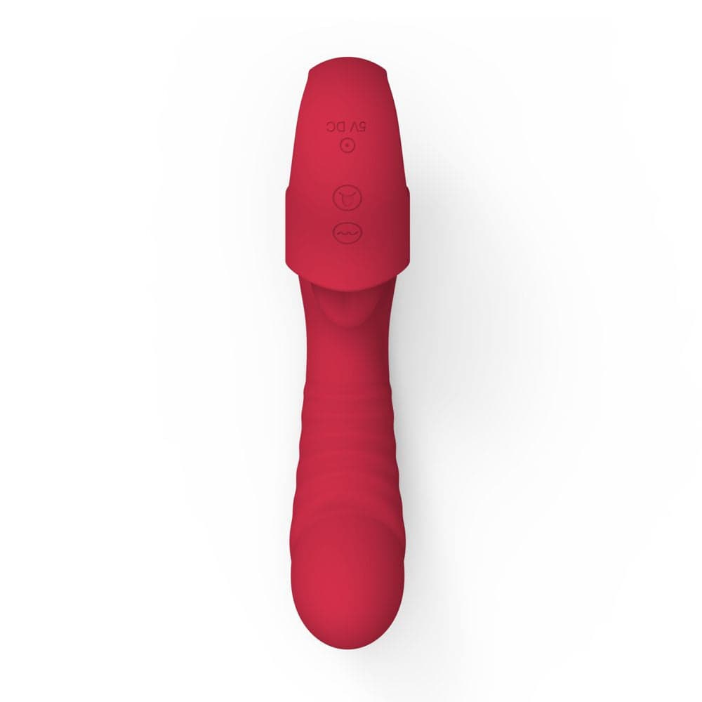 Vibratore in silicone punto G rabbit con lingua e ovulo vibrante 10 funzioni di vibrazione ricaricabile USB in Vibratori G-Spot Kondorama - Martinsicuro, commercioVirtuoso.it