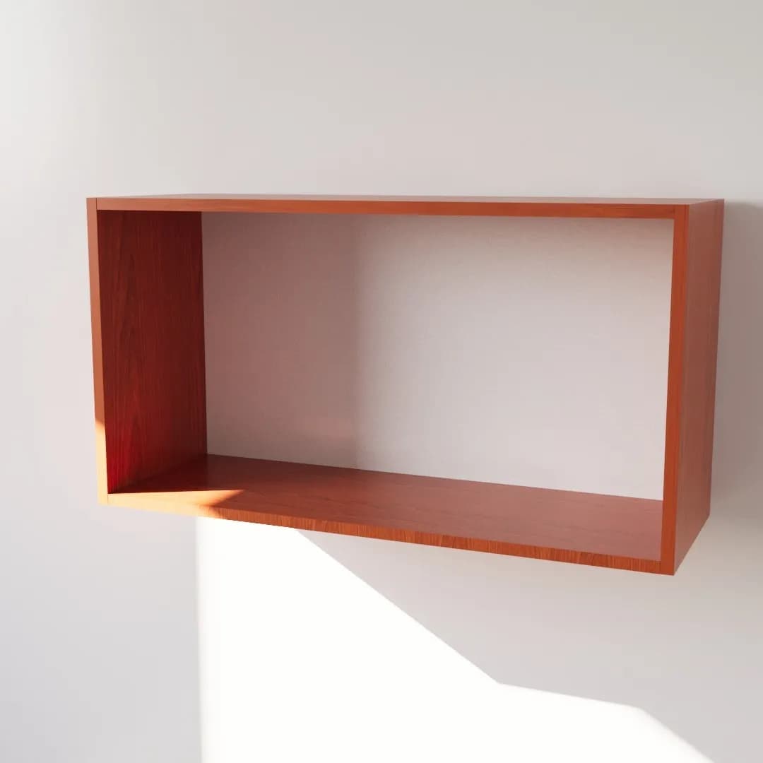 Pensile in Legno Nobilitato di Colore Ciliegio con Ante altezza 48 cm in prodotto Calandrelli - Napoli, commercioVirtuoso.it