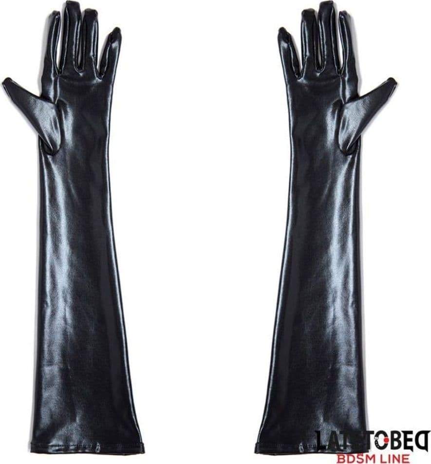 Guanti Wet Look effetto bagnato LATETOBED BDSM LINE