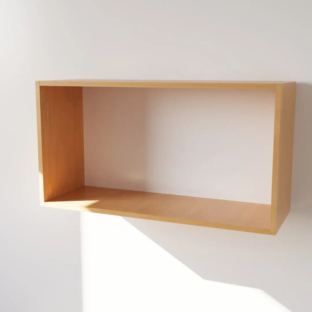 Pensile in Legno Nobilitato di Colore Faggio con Ante altezza 48 cm in prodotto Calandrelli - Napoli, commercioVirtuoso.it