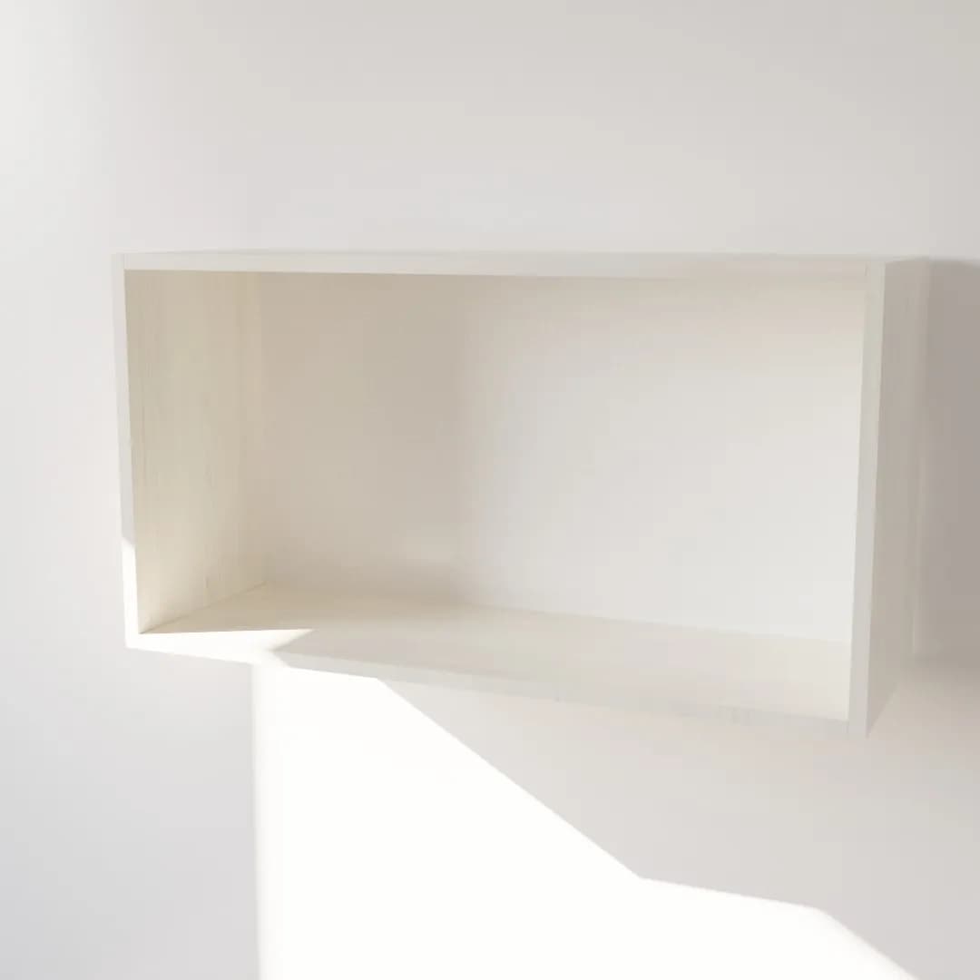 Pensile in Legno Nobilitato di Colore Larice Bianco con Ante altezza 48 cm in prodotto Calandrelli - Napoli, commercioVirtuoso.it