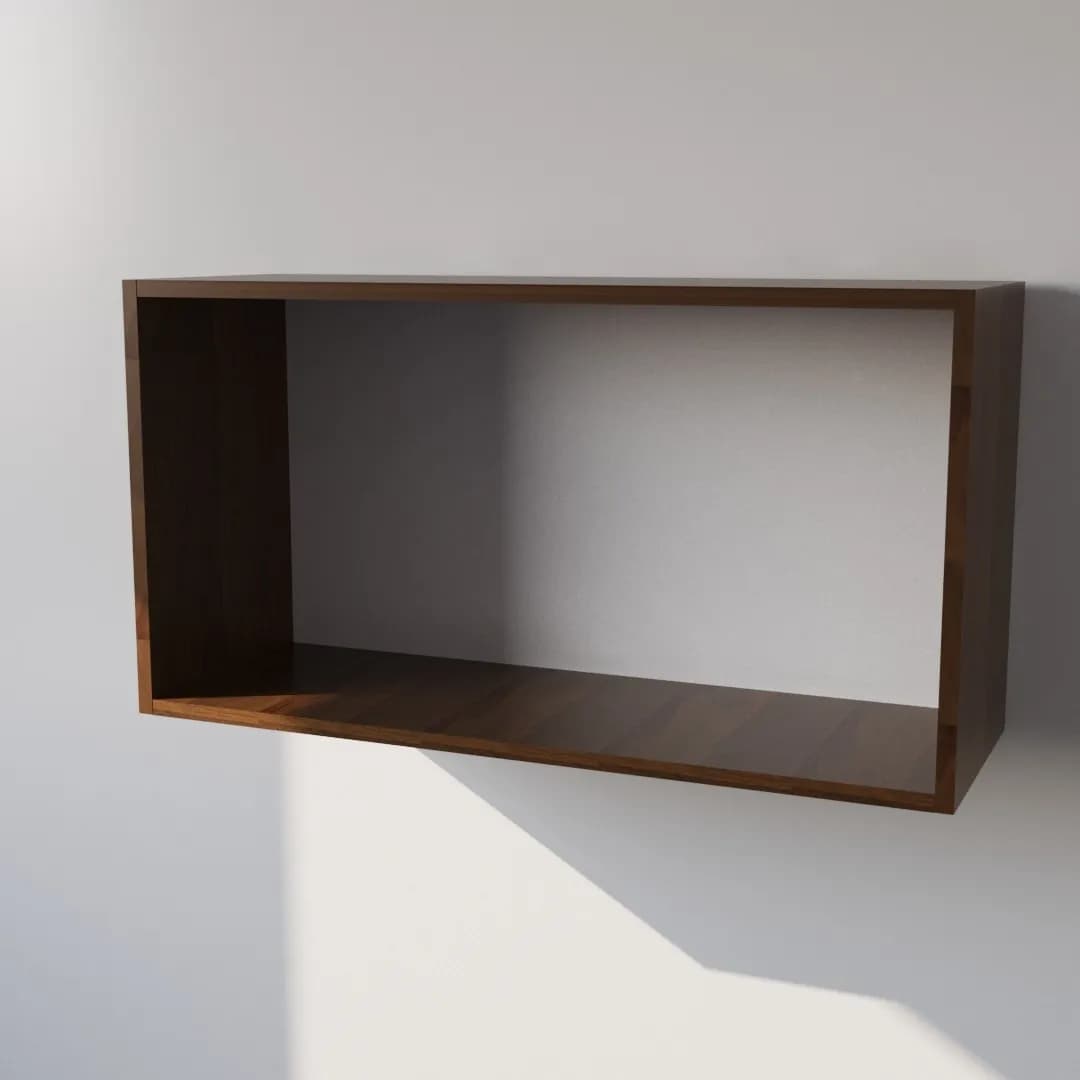 Pensile in Legno Nobilitato di Colore Noce con Ante altezza 48 cm in prodotto Calandrelli - Napoli, commercioVirtuoso.it
