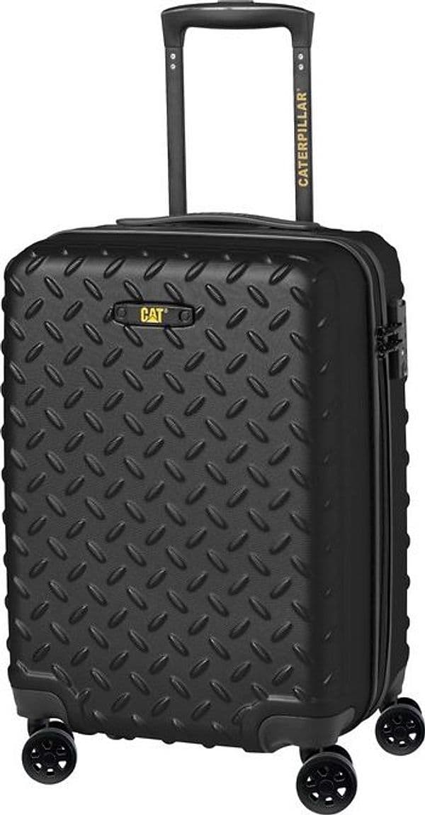 Caterpillar Trolley bagaglio a mano rigido CAT Industrial Plate 20 84759 Black