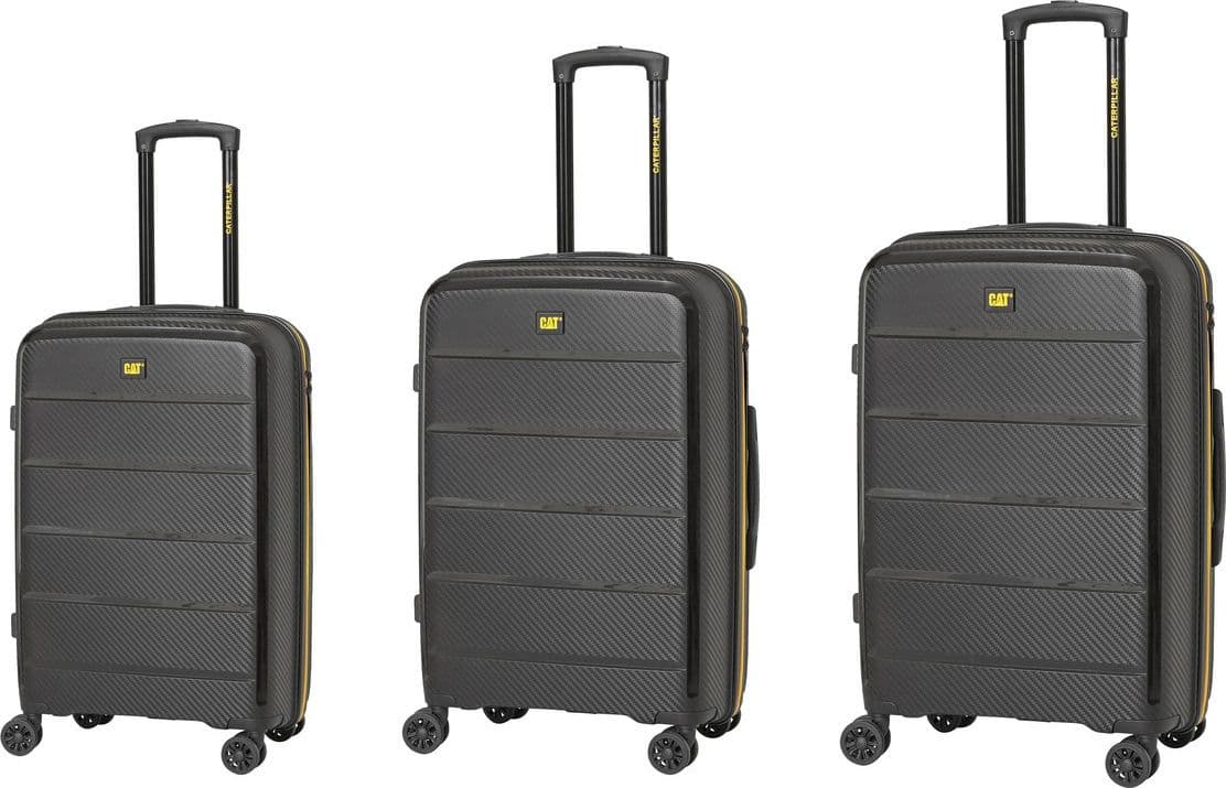 CATERPILLAR Cat Cargo CoolRack Trolley, 3 Pcs set - Black. in Borse Messenger 3A Moda Mare Sport - Bellaria Igea Marina, commercioVirtuoso.it