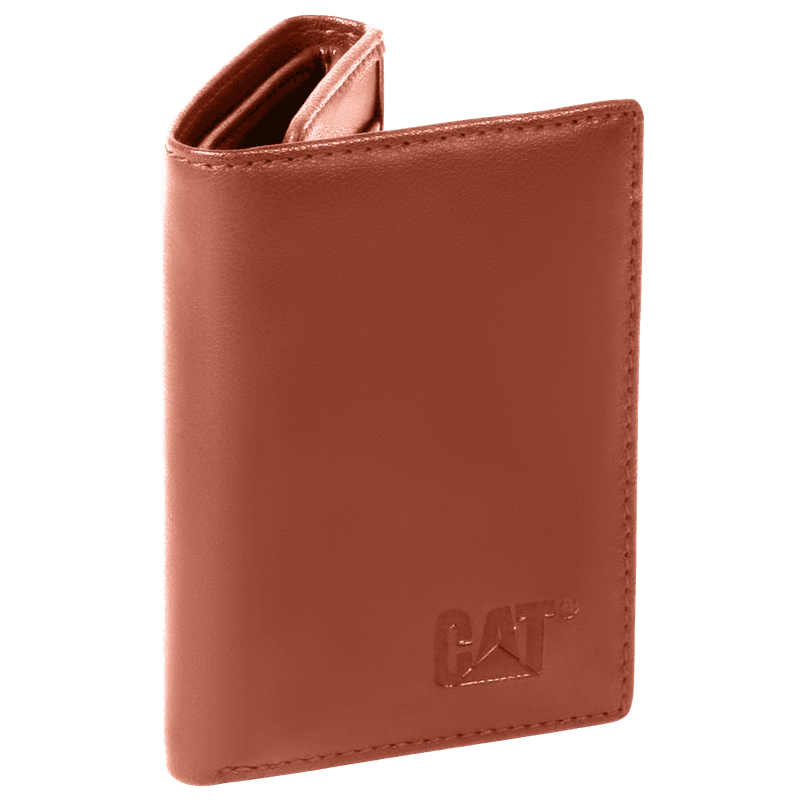 Caterpillar CAT Kenya Tri-fold Leather Wallet 84816 – Cognac 529