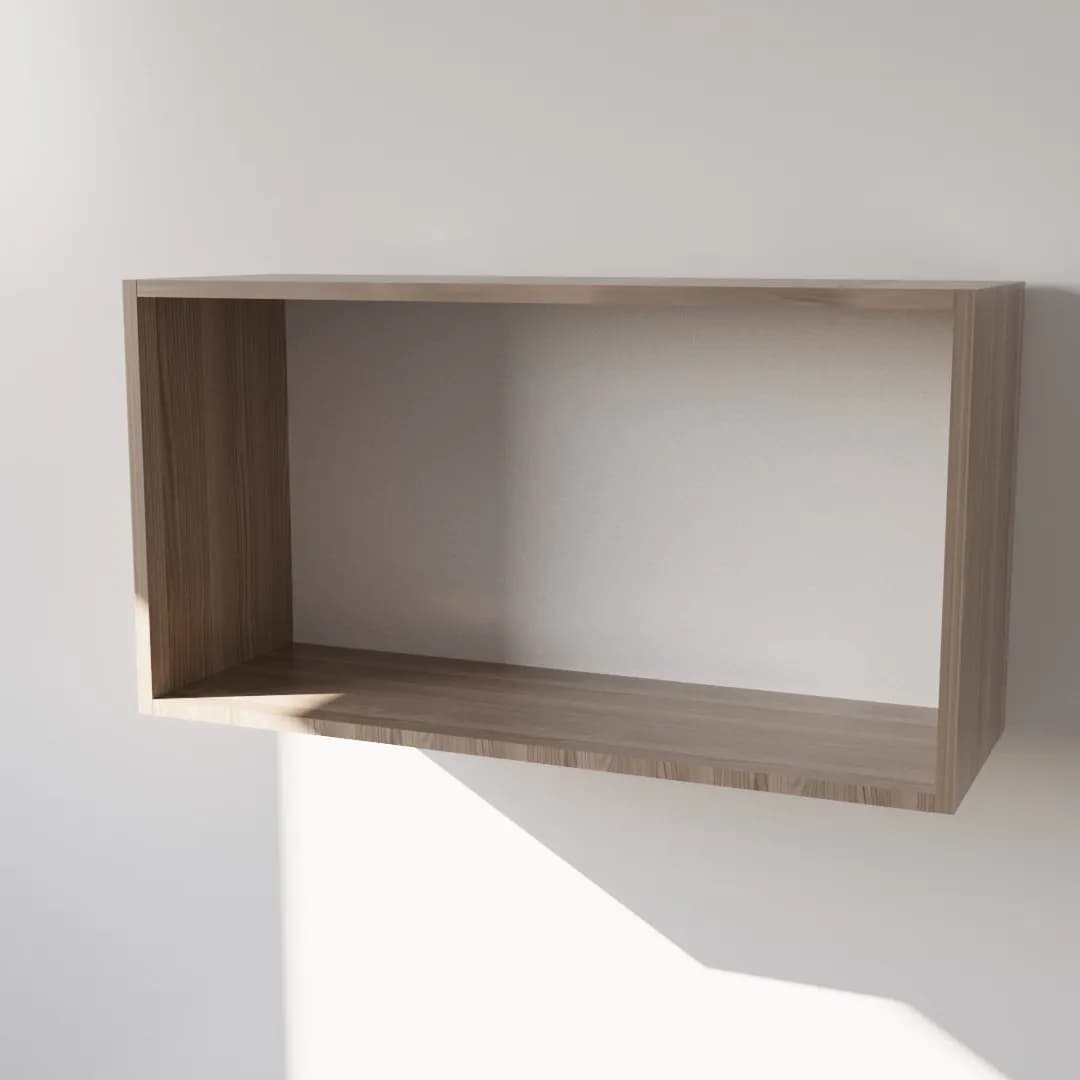 Pensile in Legno Nobilitato di Colore Olmo con Ante altezza 48 cm in prodotto Calandrelli - Napoli, commercioVirtuoso.it