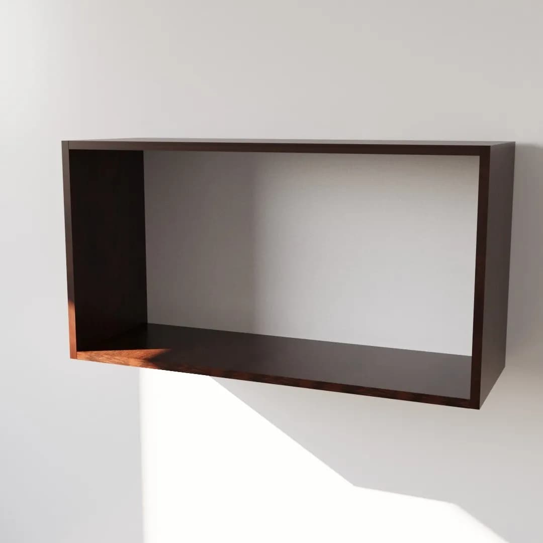 Pensile in Legno Nobilitato di Colore Wenge con Ante altezza 48 cm in prodotto Calandrelli - Napoli, commercioVirtuoso.it