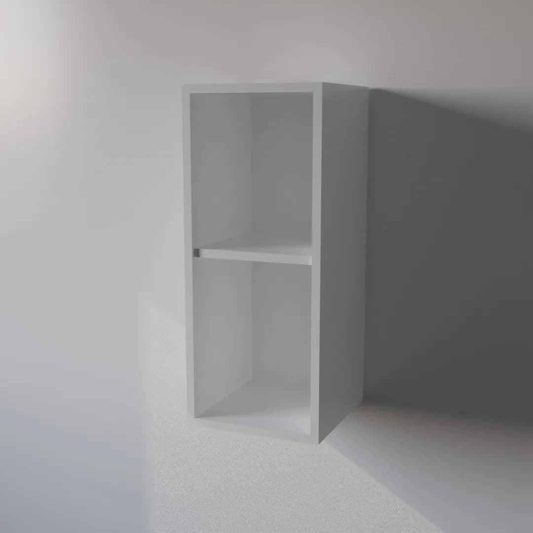 Pensile Cucina in Legno Nobilitato Bianco con 1 Anta Altezza 72 cm in prodotto Calandrelli - Napoli, commercioVirtuoso.it