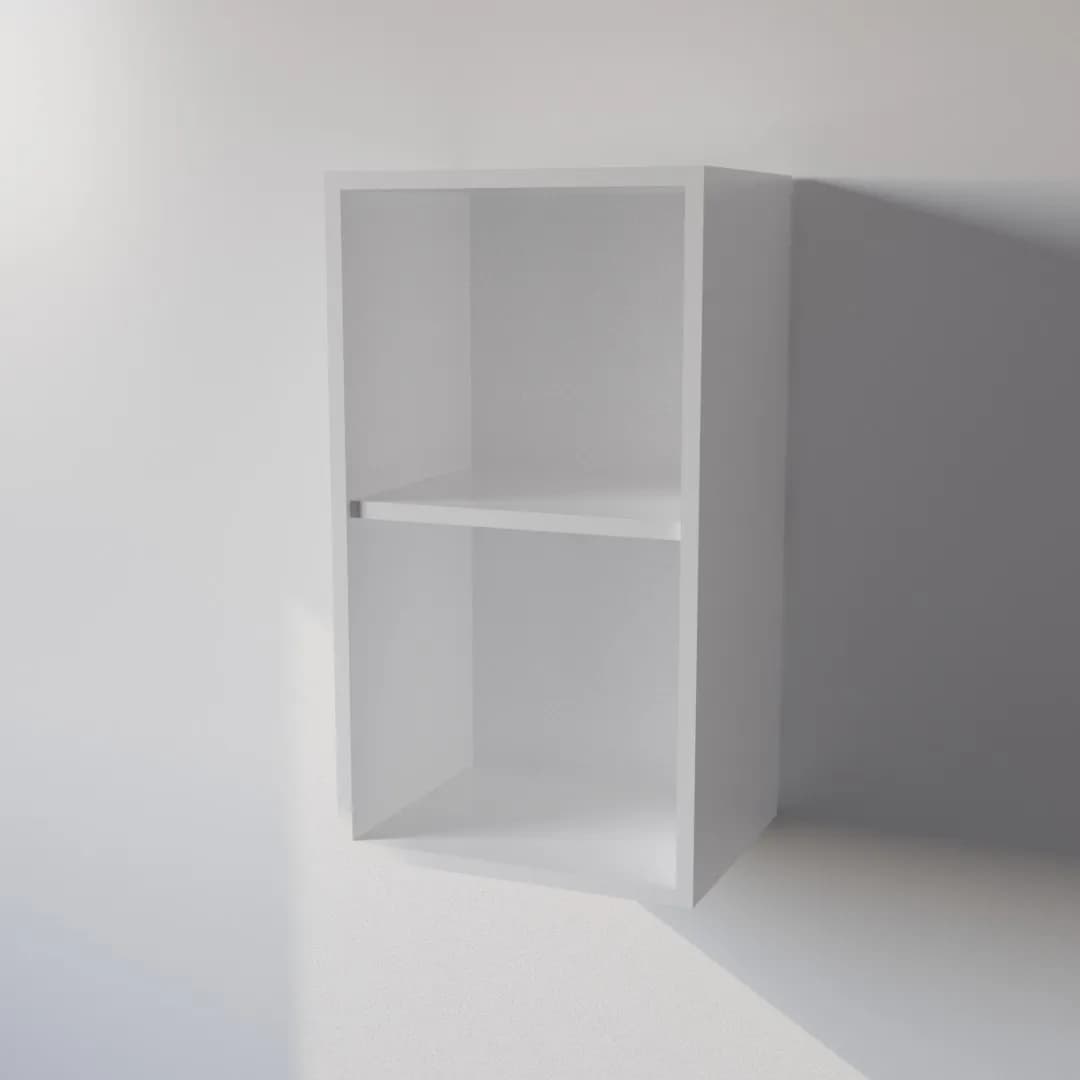 Pensile Cucina in Legno Nobilitato Bianco con 1 Anta Altezza 72 cm in prodotto Calandrelli - Napoli, commercioVirtuoso.it