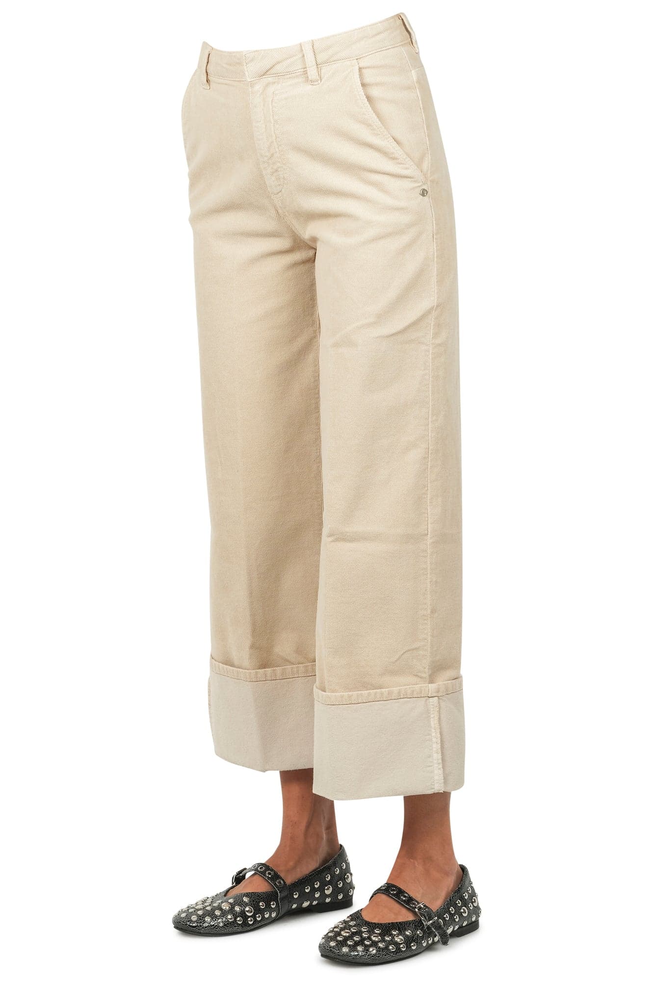 OTTOD'AME Ottod'ame - Pantalone - 461359 - Ecru da donna in Pantaloni Drestige - Casamassima, commercioVirtuoso.it