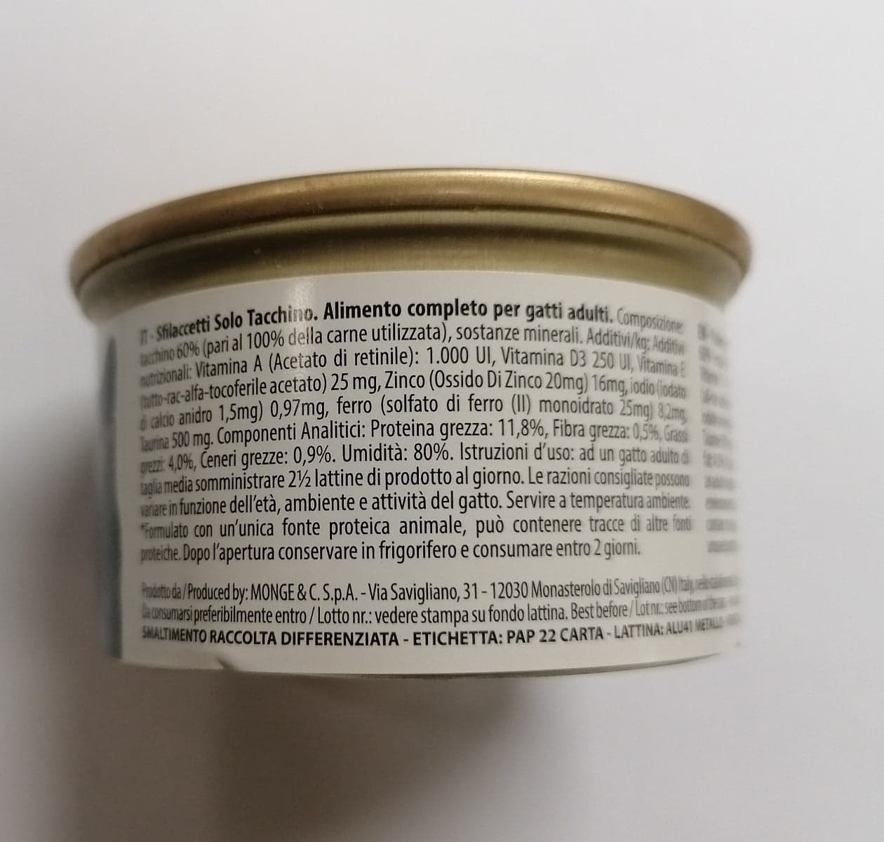 LECHAT EXCELLENCE - SFILACCETTI SOLO TACCHINO 80 GR in Secco Stockdoc - Terni, commercioVirtuoso.it