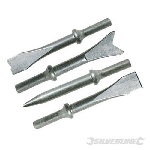 Set di 4 scalpelli Silverline compatibili con martello pneumatico in Scalpelli per muratura Eternal Brico - Ariano Irpino, commercioVirtuoso.it
