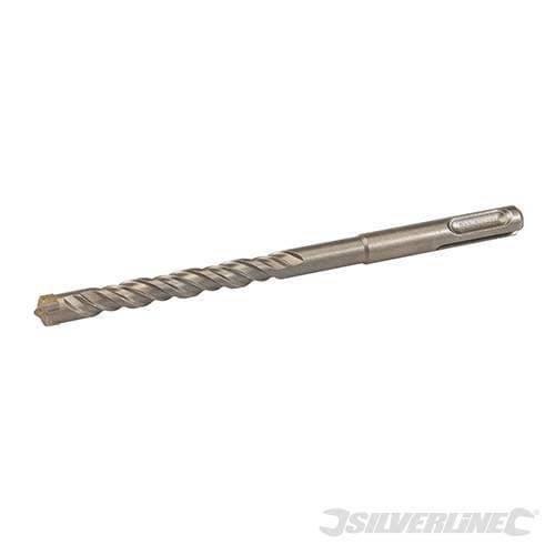 Punte da trapano per cemento e materiali muratura  testa a croce SDS Plus Silverline - 25