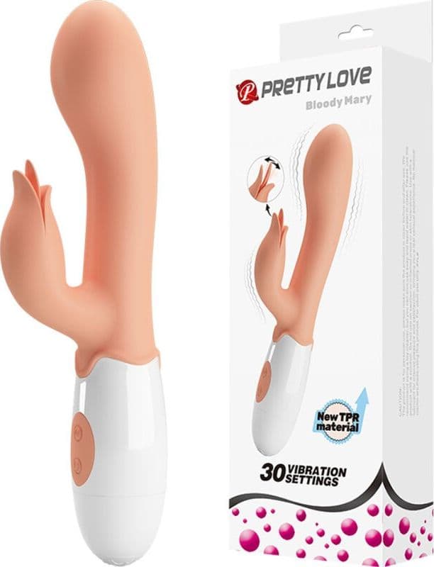 Vibratore BLOODY MARY CON STIMOLATORE 19 CM PRETTY LOVE in Vibratori per coppia Sexy Tentazioni - Siracusa, commercioVirtuoso.it