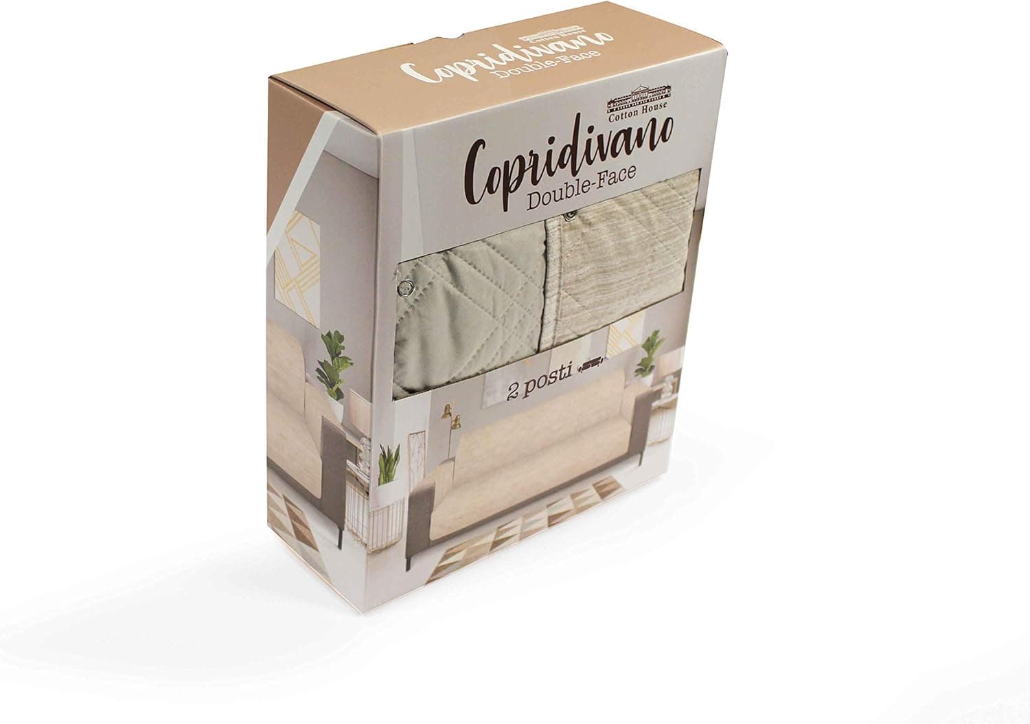 COTTON HOUSE - SALVADIVANO DOUBLE FACE 2 POSTI 125X85CM GHIACCIO in Fodere copridivano Stockdoc - Terni, commercioVirtuoso.it