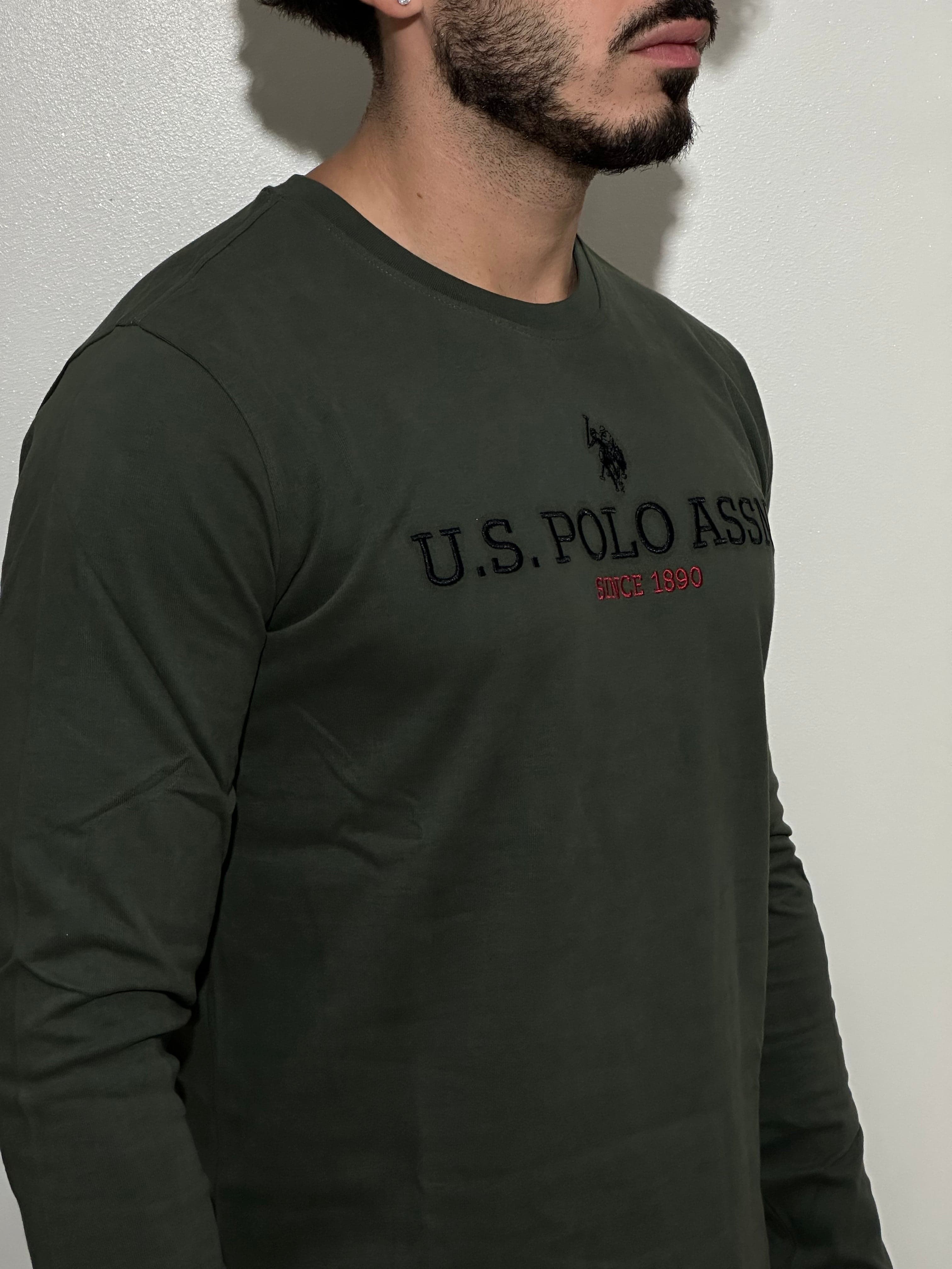 T-shirt manica lunga verde militare in Maglie a manica lunga Kanal 32 - Santa Maria di Licodia, commercioVirtuoso.it