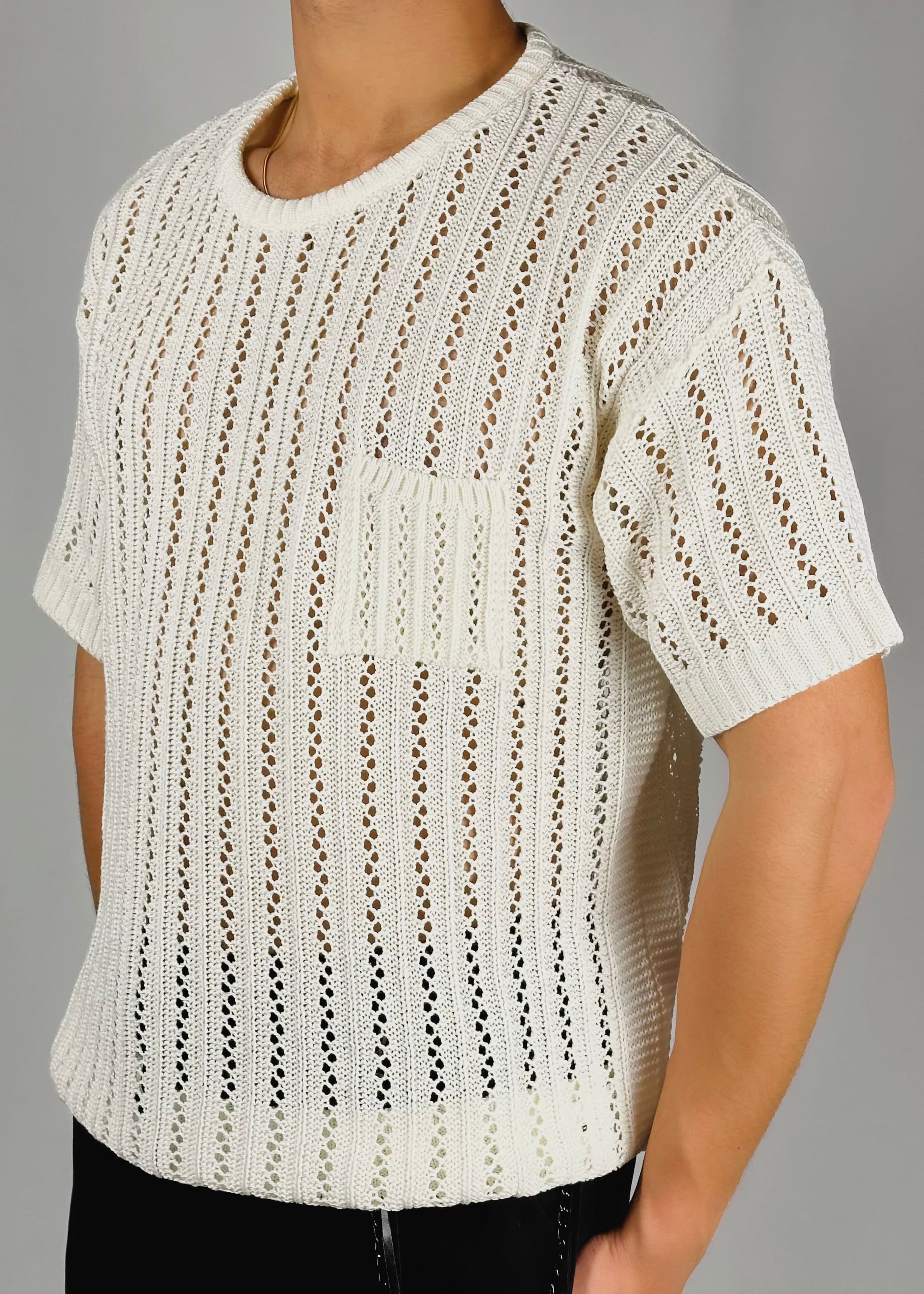 Maglia traforata over girocollo in T-shirt Kanal 32 - Santa Maria di Licodia, commercioVirtuoso.it